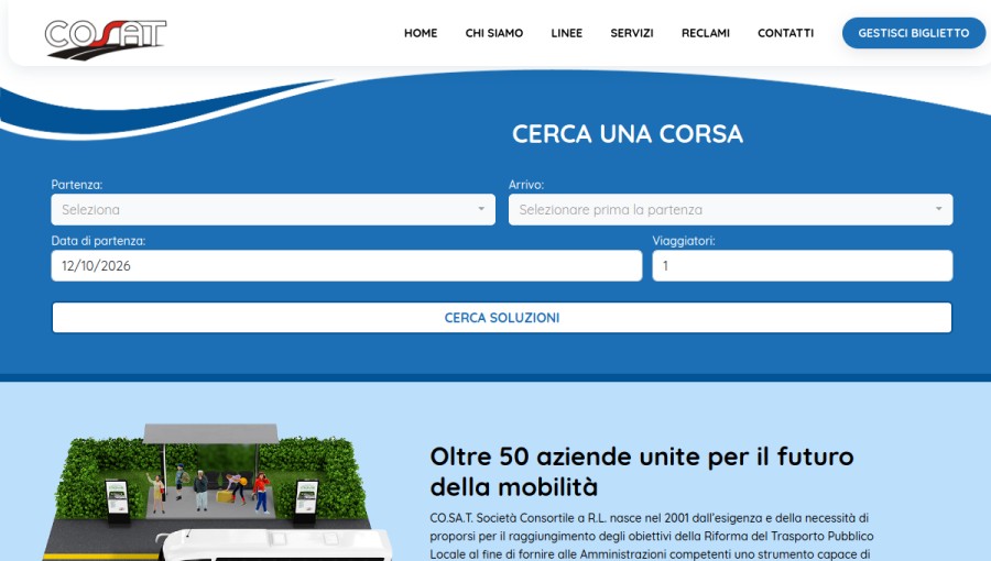 Homepage di CO.SA.T.